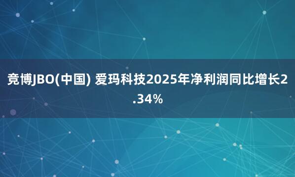 竞博JBO(中国) 爱玛科技2025年净利润同比增长2.34%